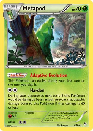 Metapod (002/106) [XY  Flashfire] - Uncommon