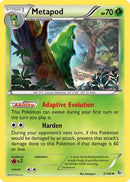 Metapod (002/106) [XY  Flashfire] Reverse Holofoil - Uncommon