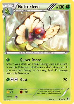 Butterfree (003/106) [XY  Flashfire] - Rare