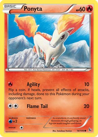 Ponyta (014/106) [XY  Flashfire] - Common