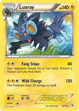 Luxray (034/106) [XY  Flashfire] - Rare