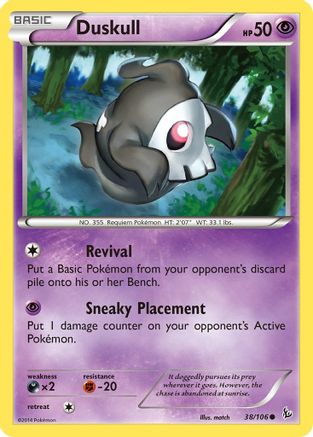 Duskull (038/106) [XY  Flashfire] Reverse Holofoil - Common