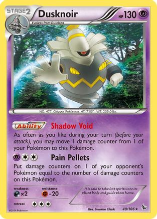 Dusknoir (040/106) [XY  Flashfire] Holofoil - Holo Rare