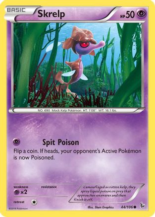 Skrelp (044/106) [XY  Flashfire] Reverse Holofoil - Common
