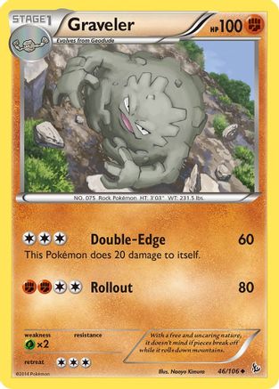 Graveler (046/106) [XY  Flashfire] Reverse Holofoil - Uncommon