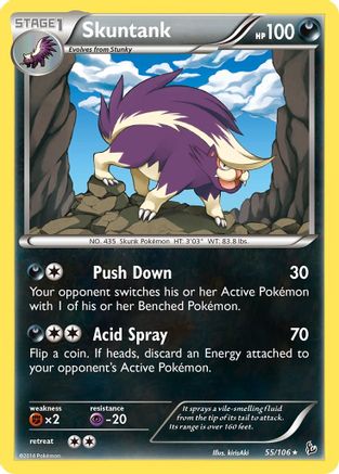 Skuntank (055/106) [XY  Flashfire] Reverse Holofoil - Rare
