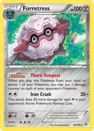 Forretress (060/106) [XY  Flashfire] Reverse Holofoil - Rare