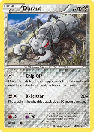 Durant (061/106) [XY  Flashfire] - Rare