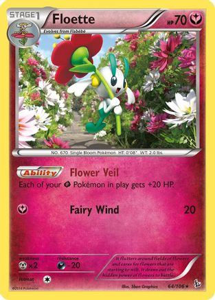 Floette (064/106) [XY  Flashfire] Reverse Holofoil - Rare