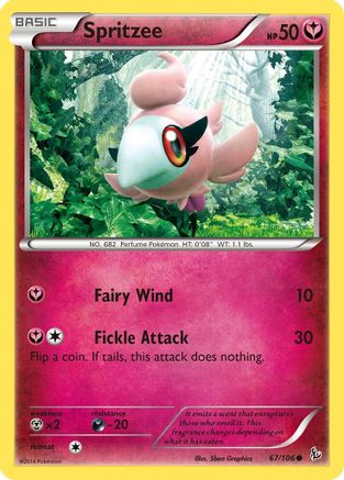 Spritzee (067/106) [XY  Flashfire] Reverse Holofoil - Common