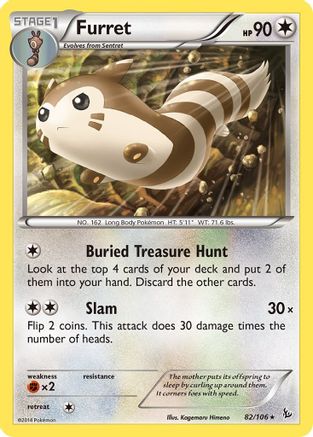 Furret (082/106) [XY  Flashfire] Reverse Holofoil - Rare