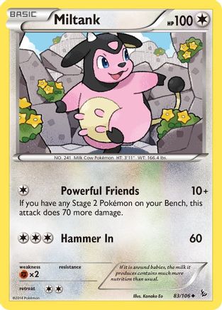 Miltank (083/106) [XY  Flashfire] Reverse Holofoil - Uncommon