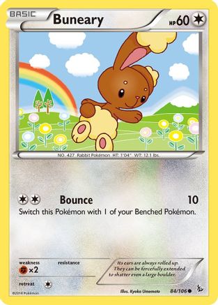 Buneary (084/106) [XY  Flashfire] Reverse Holofoil - Common