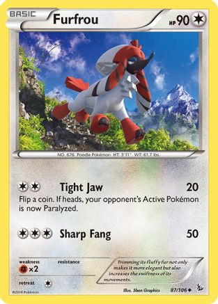 Furfrou (087/106) [XY  Flashfire] - Uncommon
