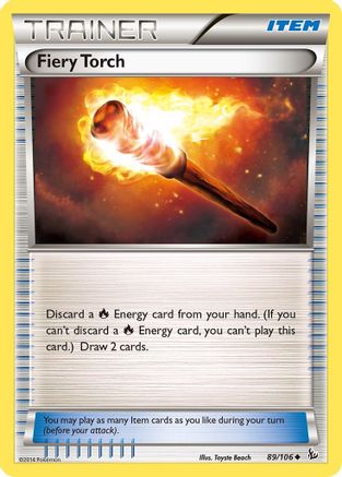 Fiery Torch (089/106) [XY  Flashfire] Reverse Holofoil - Uncommon