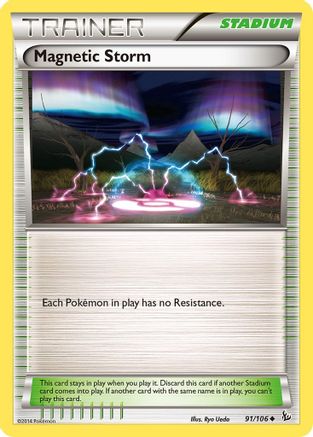 Magnetic Storm (091/106) [XY  Flashfire] Reverse Holofoil - Uncommon