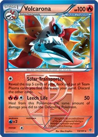 Volcarona (BW Plasma Blast) (13/101) [Deck Exclusives] Holofoil - Holo Rare