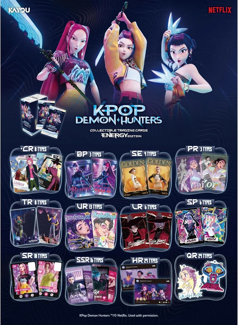 K-Pop Demon Hunters - Energy Edition Collectible Trading Cards