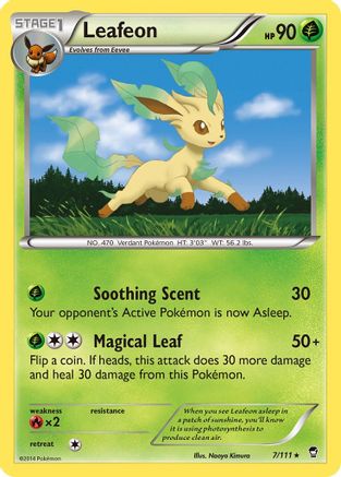 Leafeon (007/111) [XY  Furious Fists] Reverse Holofoil - Rare