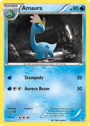Amaura (025/111) [XY  Furious Fists] - Uncommon