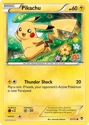 Pikachu (027/111) [XY  Furious Fists] - Common