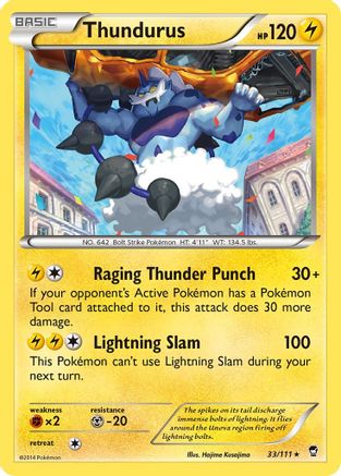 Thundurus (033/111) [XY  Furious Fists] - Rare