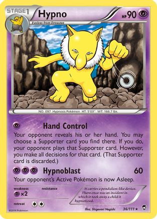 Hypno (036/111) [XY  Furious Fists] - Rare