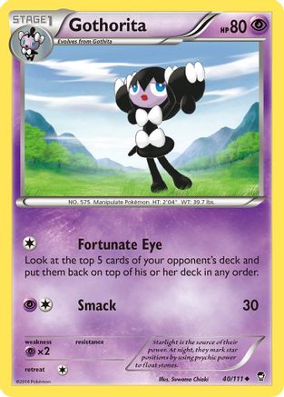 Gothorita (040/111) [XY  Furious Fists] Reverse Holofoil - Uncommon