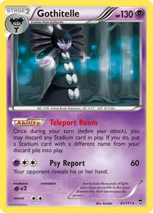 Gothitelle (041/111) [XY  Furious Fists] Reverse Holofoil - Rare
