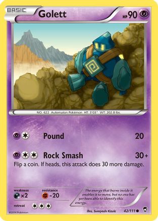 Golett (042/111) [XY  Furious Fists] - Common