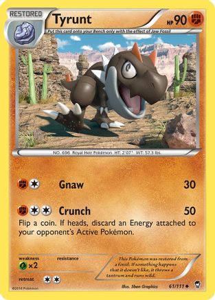 Tyrunt (061/111) [XY  Furious Fists] - Uncommon