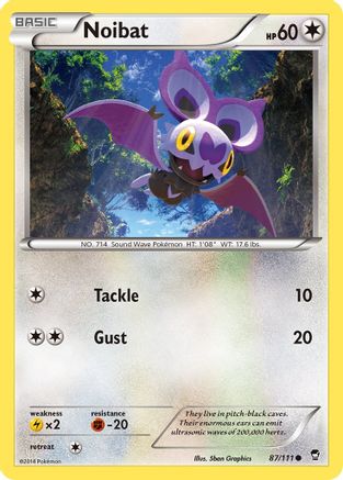 Noibat (087/111) [XY  Furious Fists] - Common
