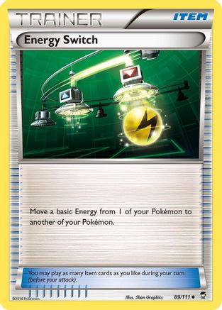 Energy Switch (089/111) [XY  Furious Fists] Reverse Holofoil - Uncommon