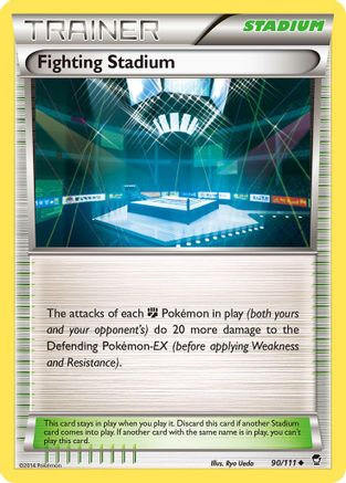 Fighting Stadium (090/111) [XY  Furious Fists] Reverse Holofoil - Uncommon