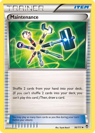 Maintenance (096/111) [XY  Furious Fists] - Uncommon