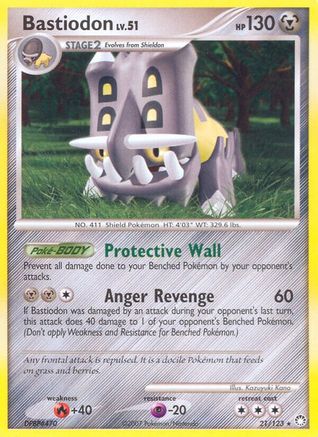 Bastiodon (21/123) [Mysterious Treasures] Reverse Holofoil - Rare