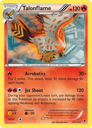 Talonflame (10/119) [XY  Phantom Forces] Reverse Holofoil - Rare