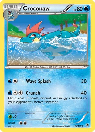 Croconaw (16/119) [XY  Phantom Forces] Reverse Holofoil - Uncommon