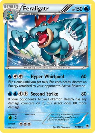 Feraligatr (017/119) [XY  Phantom Forces] Reverse Holofoil - Holo Rare