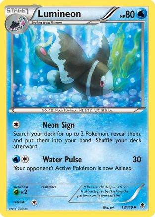 Lumineon (19/119) [XY  Phantom Forces] - Uncommon