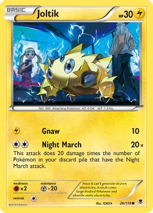 Joltik (026/119) [XY  Phantom Forces] Reverse Holofoil - Common