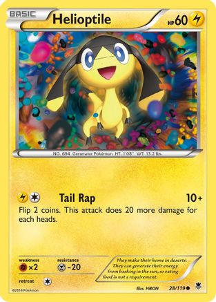 Helioptile (28/119) [XY  Phantom Forces] - Common