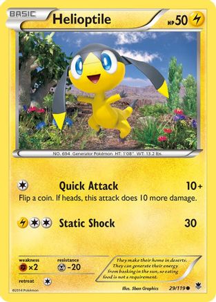 Helioptile (29/119) [XY  Phantom Forces] - Common