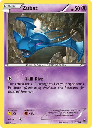 Zubat (31/119) [XY  Phantom Forces] Reverse Holofoil - Common