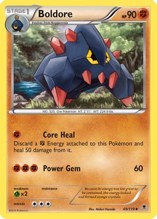 Boldore (49/119) [XY  Phantom Forces] Reverse Holofoil - Uncommon