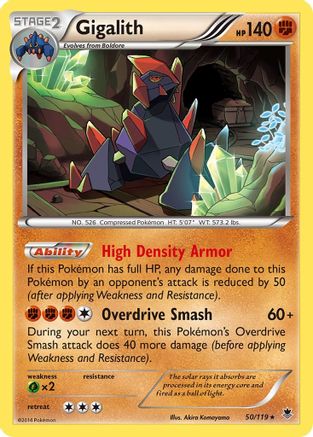 Gigalith (50/119) [XY  Phantom Forces] Holofoil - Holo Rare