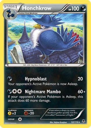 Honchkrow (52/119) [XY  Phantom Forces] - Rare