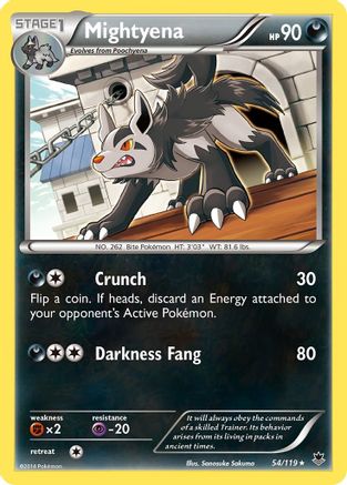 Mightyena (054/119) [XY  Phantom Forces] Reverse Holofoil - Rare