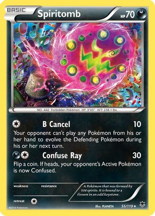 Spiritomb (055/119) [XY  Phantom Forces] Reverse Holofoil - Rare