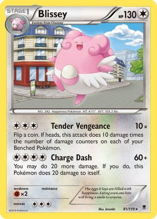 Blissey (81/119) [XY  Phantom Forces] Reverse Holofoil - Rare